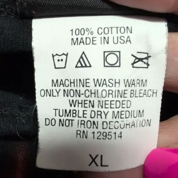 Harley-Davidson Chicago Skyline Black Tank with Red Flames Size XL - Picture 5 of 6